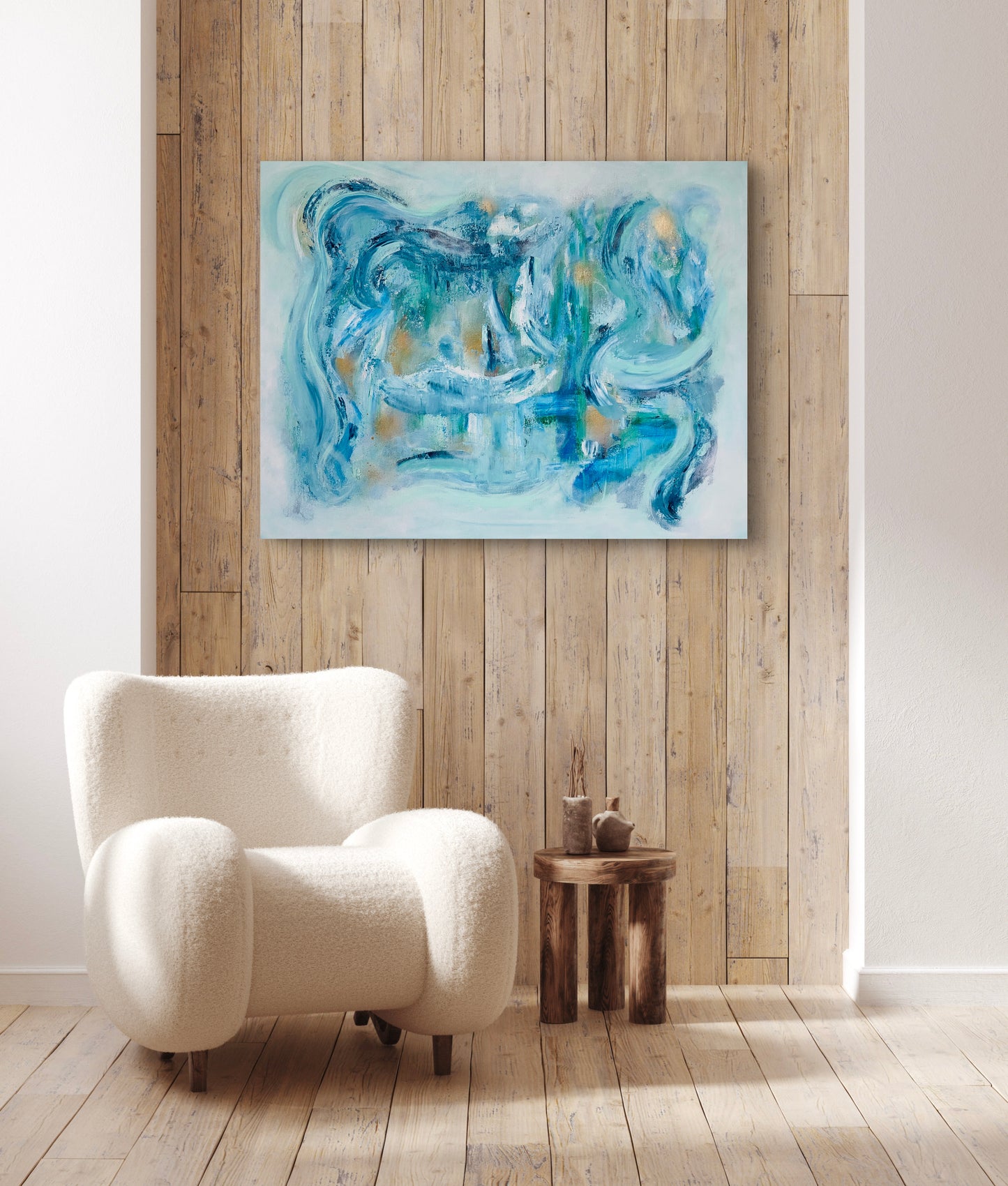 Waves of Innocence - Acrylic on Canvas 90 x 70