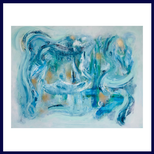 Waves of Innocence - Acrylic on Canvas 90 x 70